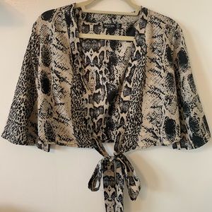 Nasty Gal Snakeskin top